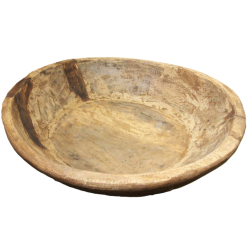 Misa z drewna egzotycznego Brąz XXL 70cm